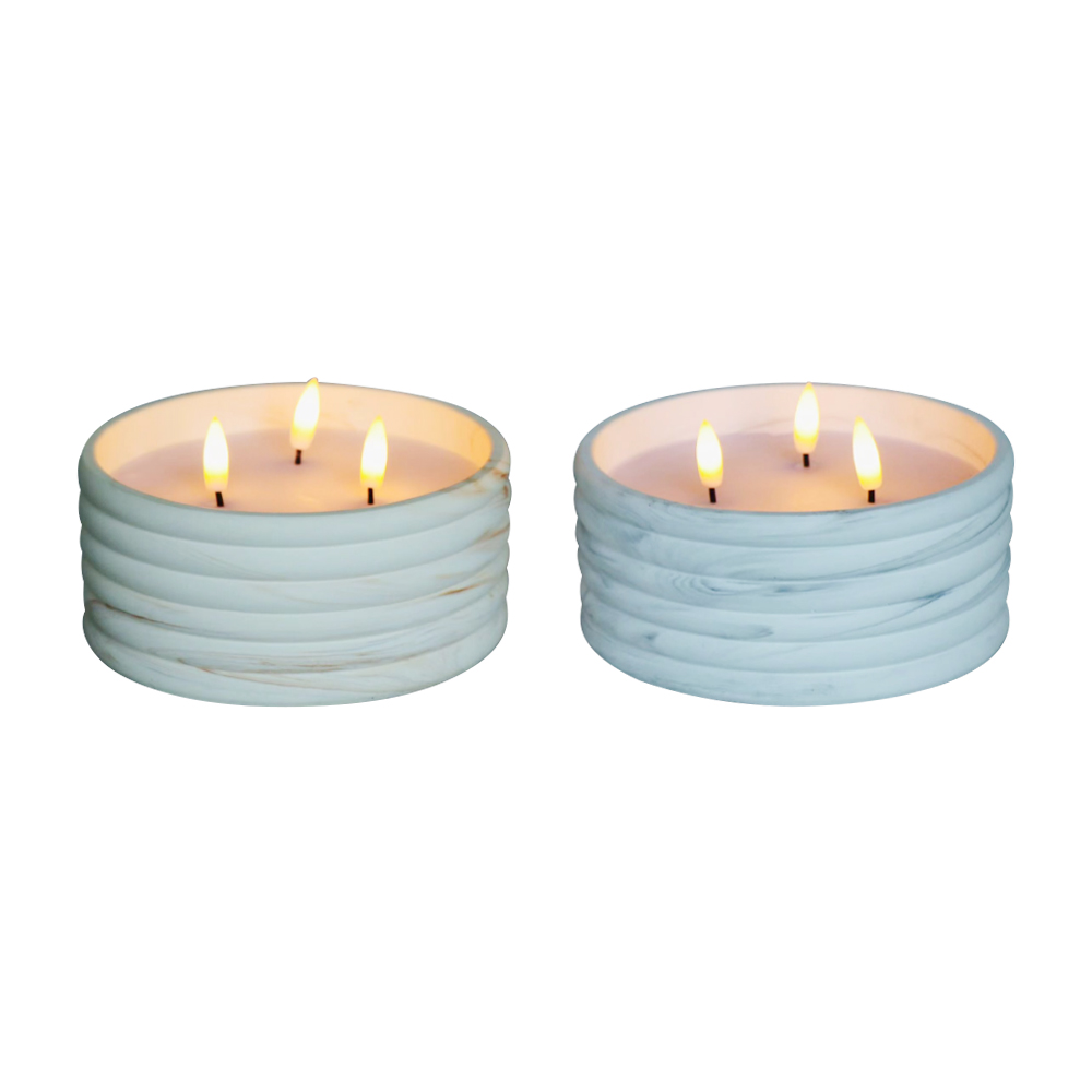 LED Cement 3D Electronic Wick Candle for Home Decorations