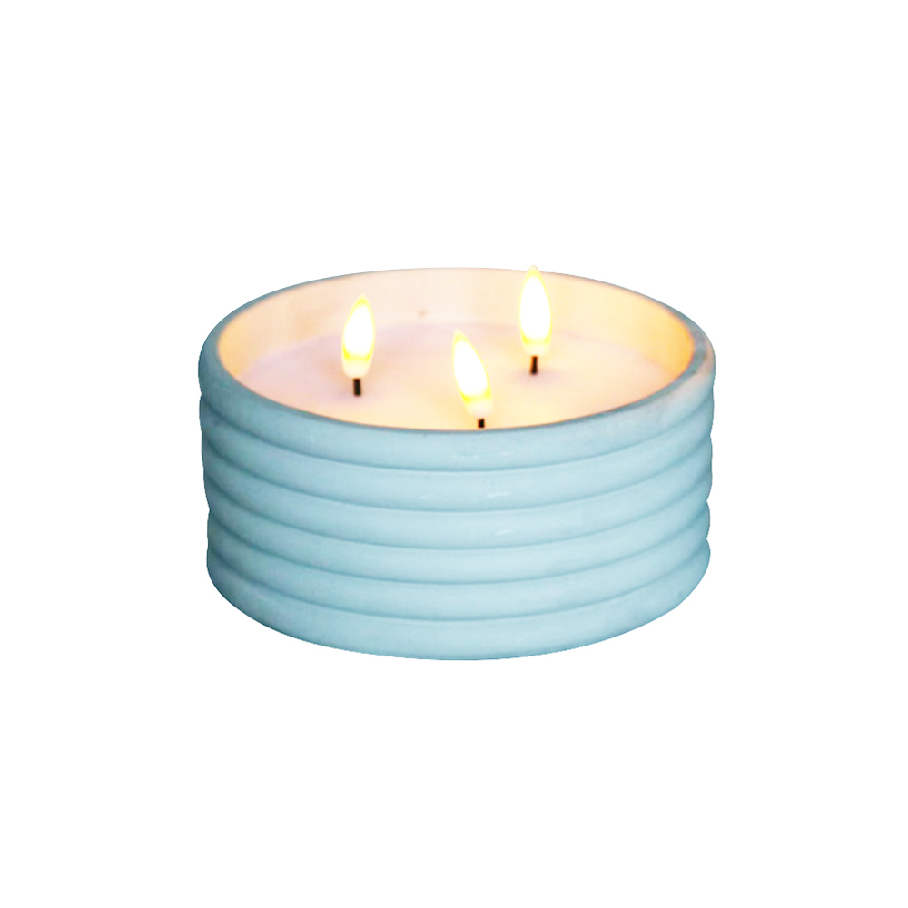 LED Cement 3D Electronic Wick Candle for Home Decorations