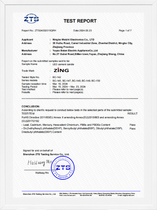 TEST REPORT