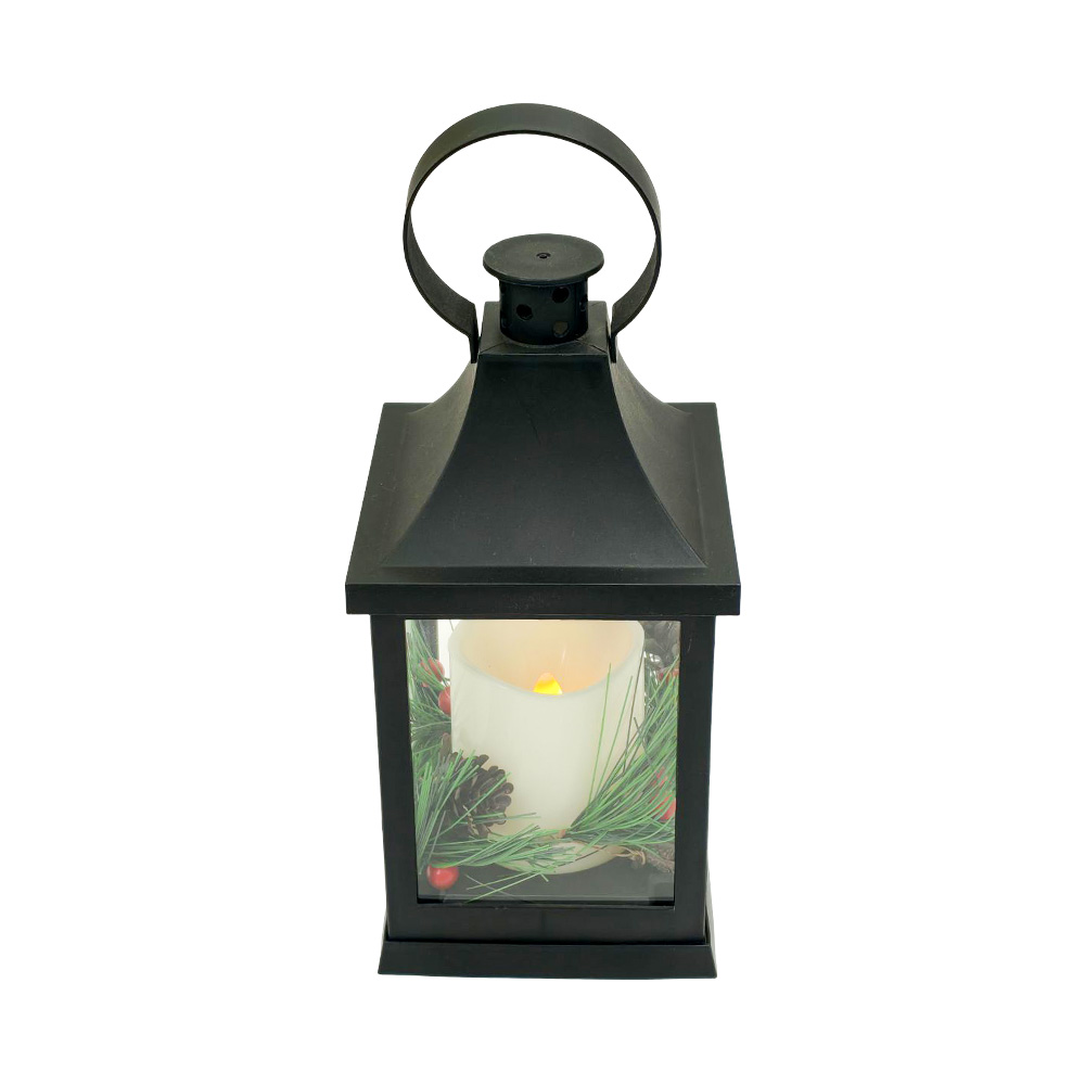 LED Winter Ambience Decorative Hurricane Lantern