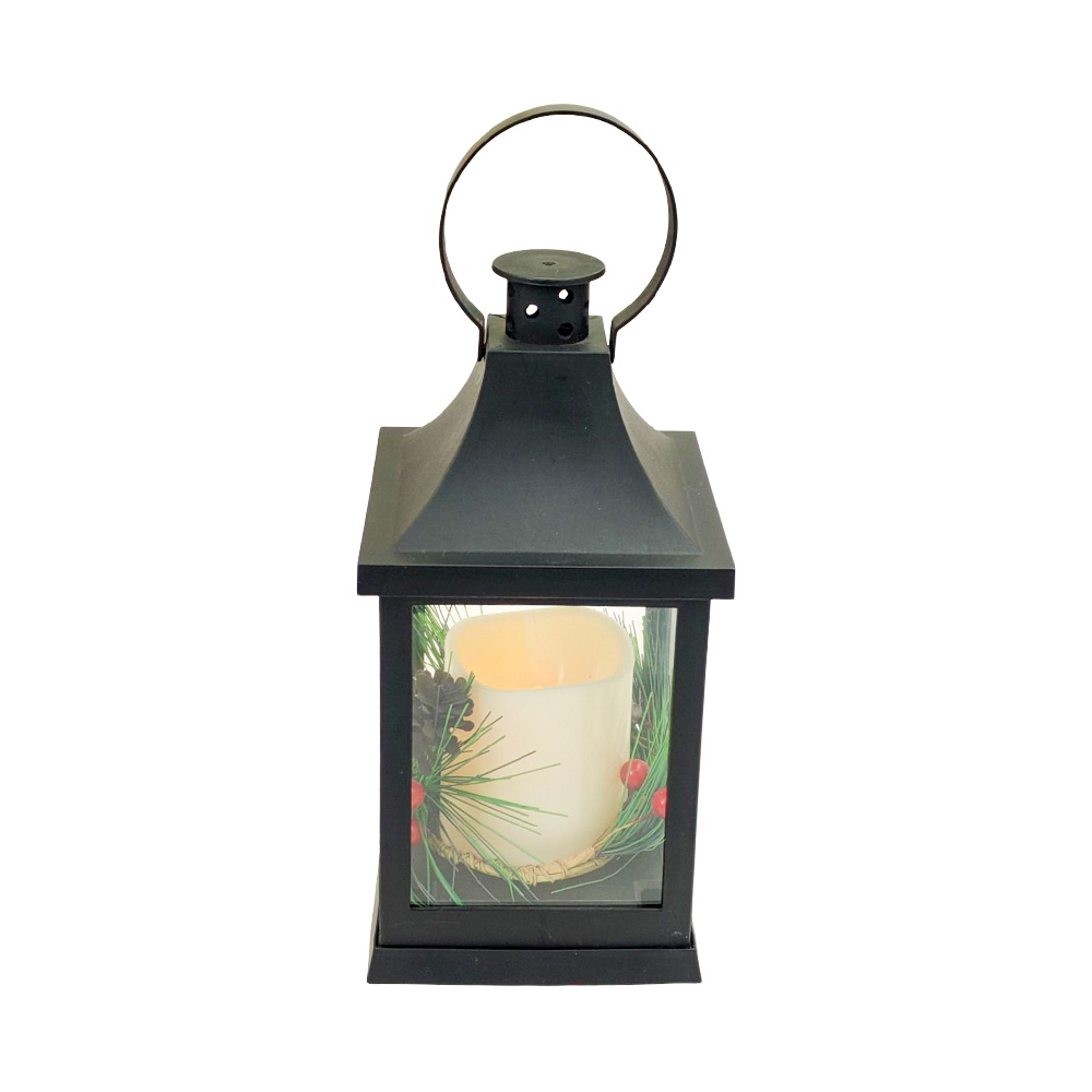 LED Winter Ambience Decorative Hurricane Lantern