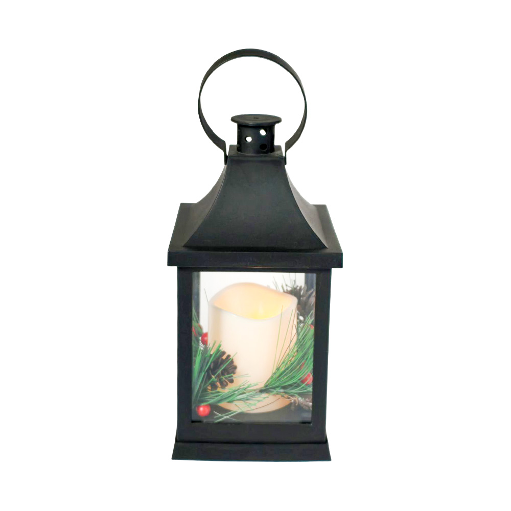 LED Winter Ambience Decorative Hurricane Lantern